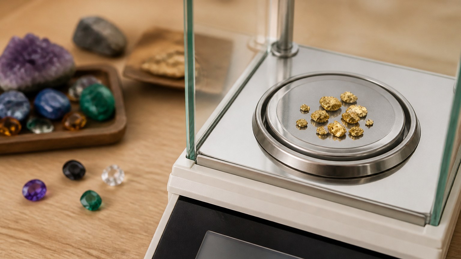 Balance de précision pour peser des bijoux précieux