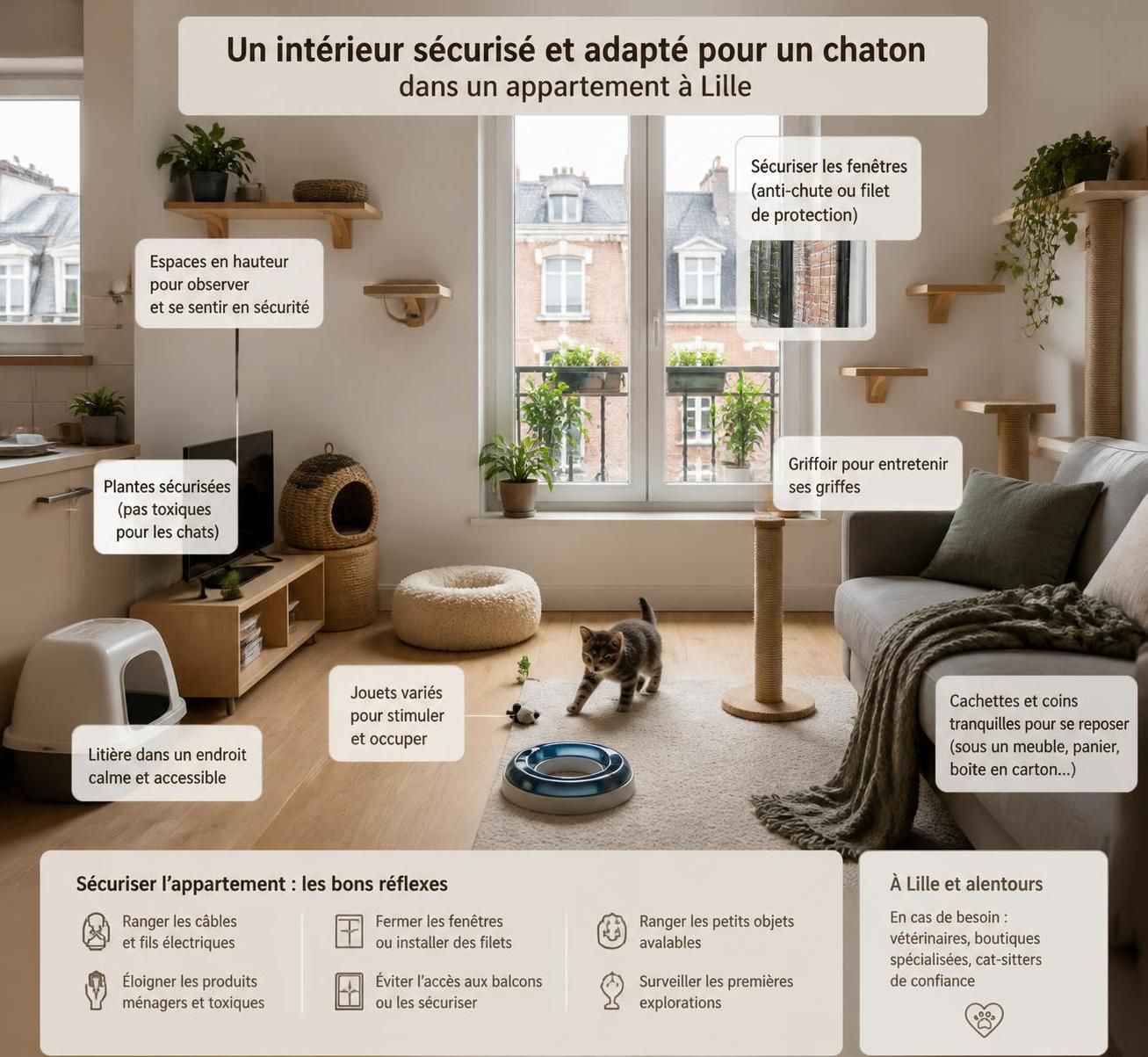 découvrez notre guide pratique pour l'adoption d'un chaton à lille et préparez l'arrivée de votre nouveau compagnon avec conseils et astuces indispensables.