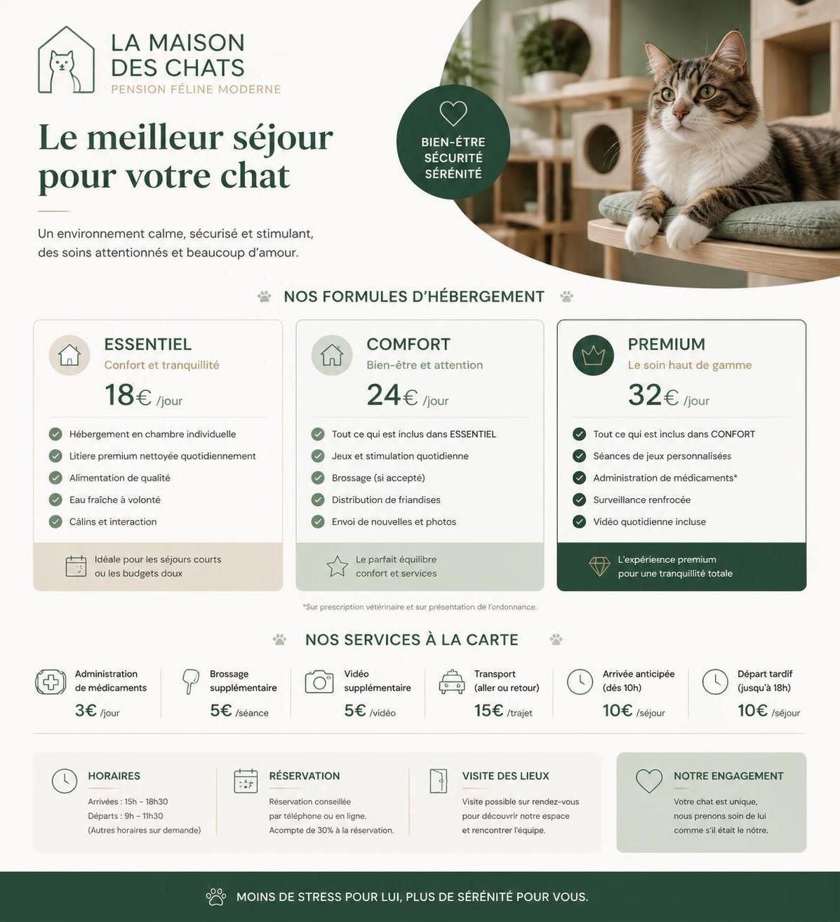 découvrez comment choisir la meilleure pension pour chat près de chez vous afin d'assurer confort et sécurité à votre compagnon pendant votre absence.