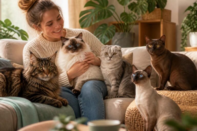 découvrez les races de chats les plus affectueuses, câlines et sociables pour partager des moments de tendresse et de complicité.
