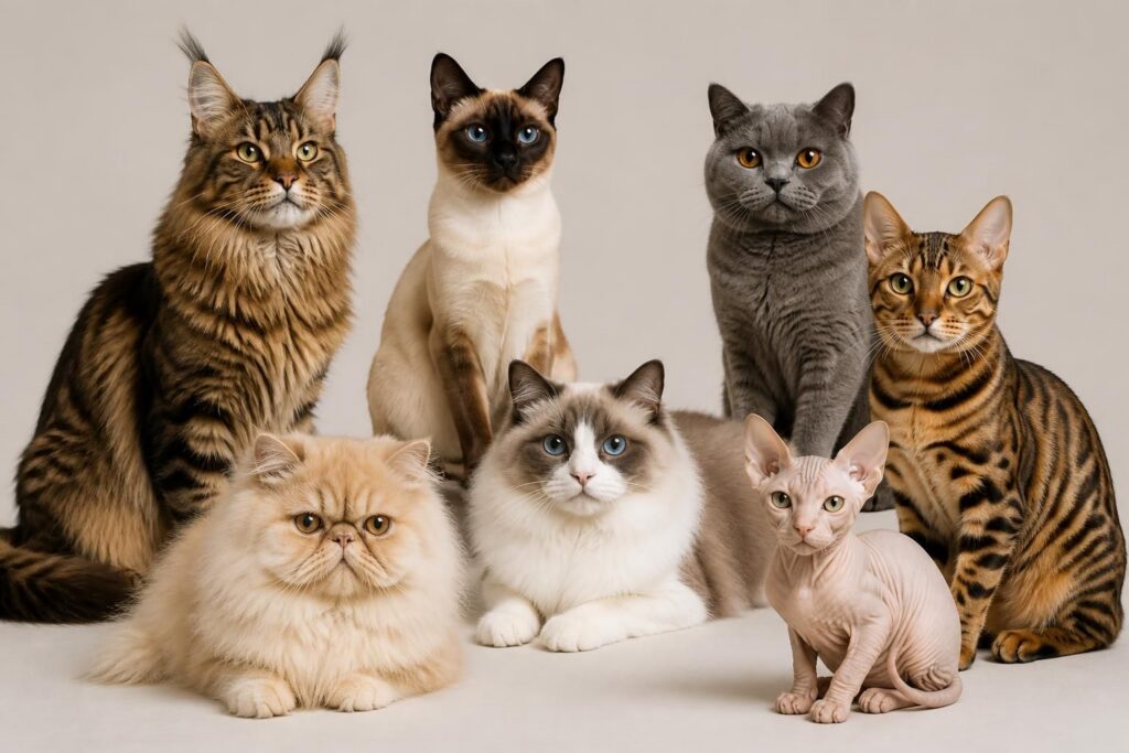 découvrez le top 7 des races de chats les plus populaires et leurs caractéristiques uniques pour choisir le compagnon félin idéal.