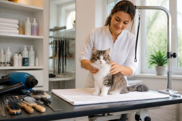découvrez les tarifs des toiletteurs pour chats et nos conseils pour choisir le salon de toilettage adapté à votre compagnon félin.