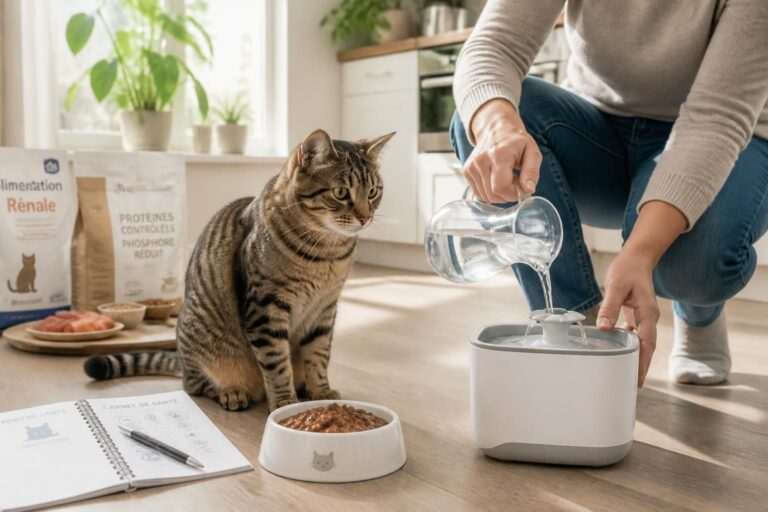 découvrez des conseils essentiels pour adapter l'alimentation de votre chat en cas d’insuffisance rénale et lui garantir une meilleure qualité de vie.