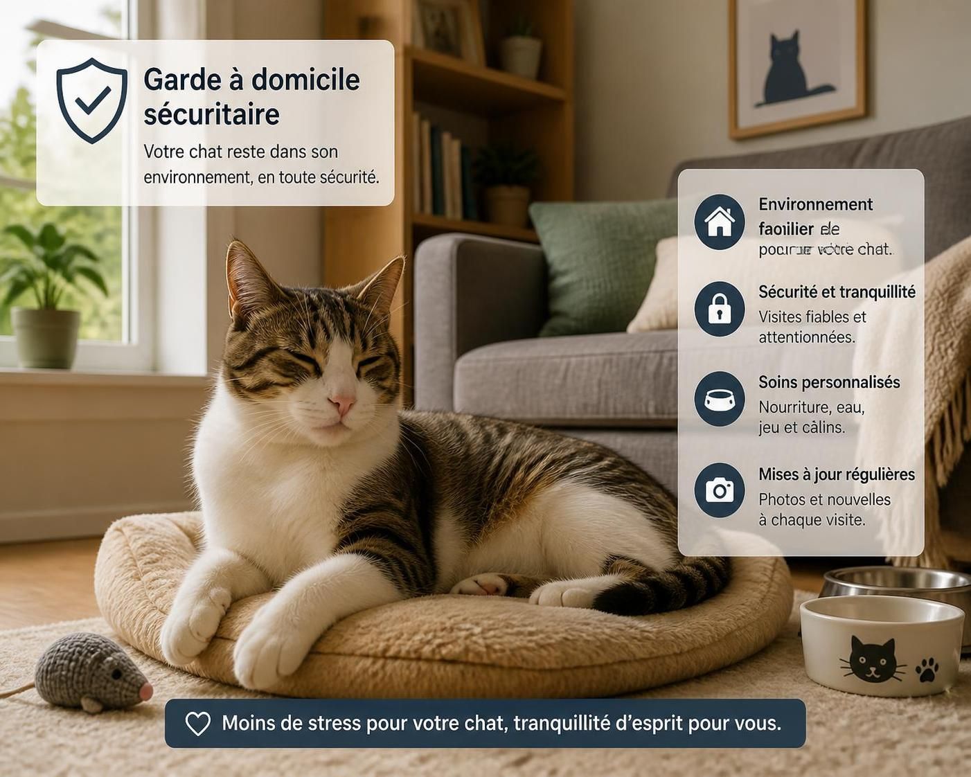 découvrez notre guide complet pour choisir la meilleure solution de garde chats à domicile, alliant sécurité, confort et bien-être pour votre compagnon félin.