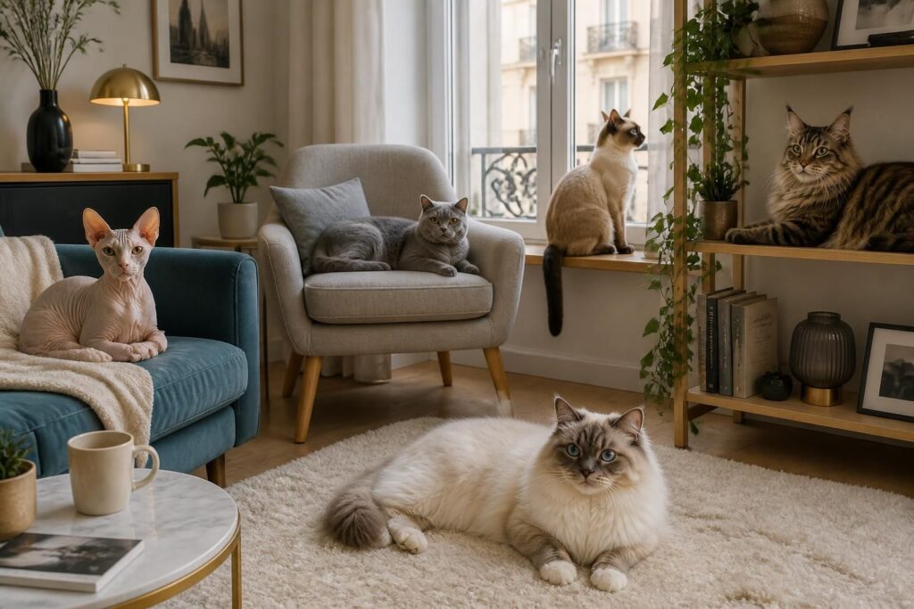 découvrez quelle race de chat est la mieux adaptée à la vie en appartement pour un compagnon calme et heureux.