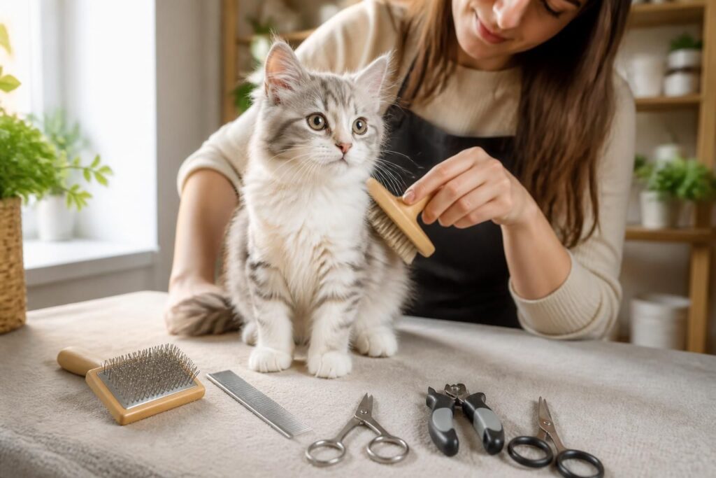 découvrez nos conseils essentiels pour bien toiletter votre chaton et assurer son bien-être dès ses premiers jours.