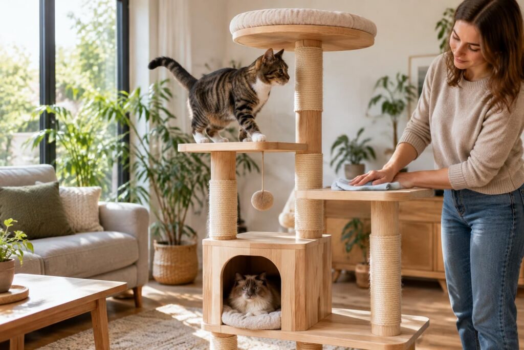 découvrez les avantages de l’arbre à chat en bois, les critères pour bien le choisir et nos conseils pour l’entretenir durablement.