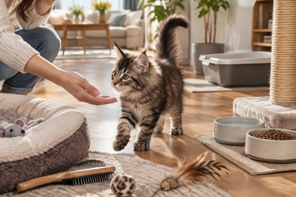 découvrez comment accueillir un chaton maine coon, préparer son arrivée et répondre à ses besoins pour l’aider à grandir en pleine santé.
