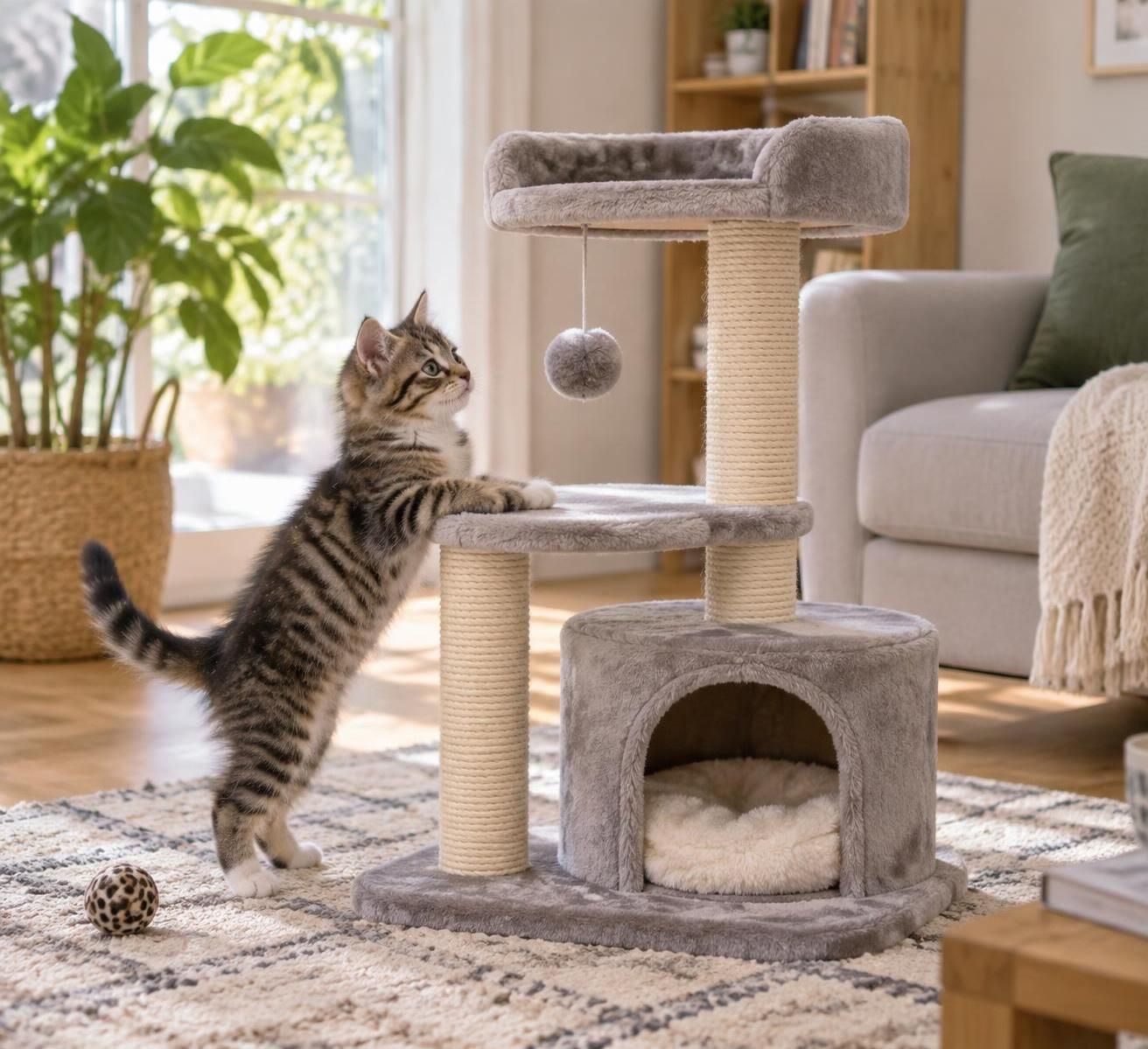 découvrez comment choisir un arbre à chat adapté à votre chaton : taille, stabilité, matériaux et accessoires pour répondre à ses besoins.