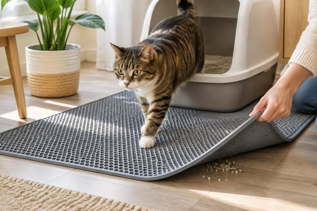 découvrez comment choisir un tapis de litière pour chat efficace, facile à nettoyer et adapté à votre intérieur.