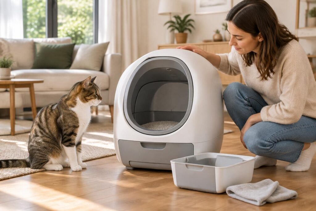 découvrez comment choisir une litière autonettoyante pour chat : critères essentiels, avantages, fonctionnalités et conseils d’entretien pour un usage simple et hygiénique.