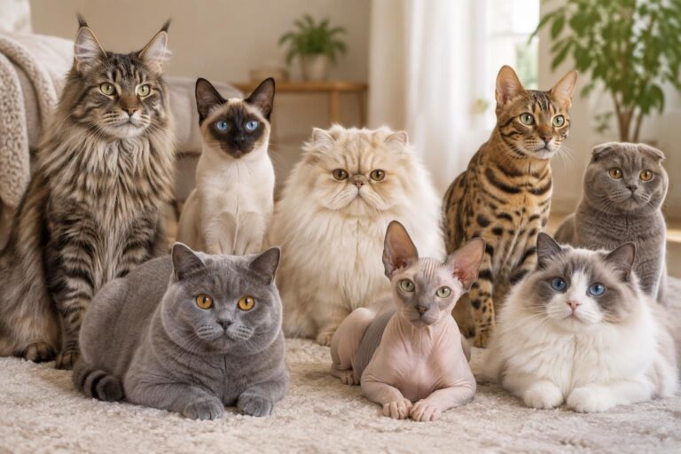 découvrez les principales races de chat, leurs caractéristiques, leur tempérament et leurs besoins pour choisir le compagnon qui vous correspond.